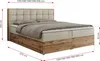 MKS MEBLE Boxspringbett 200x200 mit Bettkasten Eiche, Produktbild-Vorschau 6
