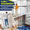 MASKO® Baugerüst mit Arbeitsbühne, Arbeitsgerüst 4in1 Produktbild-Vorschau 3