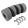 A product shot of pipe insulation with clips on a white background. Produktbild-Vorschau