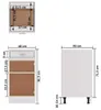 vidaXL vidaXL - Unterschrank - mit - Schublade - 40x46x81,5 Produktbild-Vorschau 13