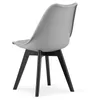 Lot de 4 chaises de salle à manger Chaise de salon 4x grise Voir les images du produit 8