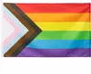 Polyesterová vlajka Progress 150 x 90 cm - vlajka LGBTQ+ Náhled obrázku produktu 5