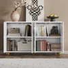 Credenza Merax con 4 ante incise, cassettiera con ripiani Anteprima dell’immagine prodotto 6