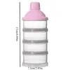 2 Stück 4Schichten Milchpulver Box, BPA frei,Milchpulver Produktbild-Vorschau 3