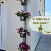 6er Set Fallrohr Blumentopf Fallrohr Blumentopf für Produktbild-Vorschau 6