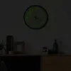 vidaXL Svietiace nástenné hodiny čierne 30 cm Náhľad obrázku produktu 4