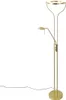 Moderne Stehleuchte Gold mit Lesearm inkl  LED und Dimmer Produktbild-Vorschau 7