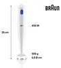 Braun Stabmixer MQ10.000P MultiQuick 1 Pürierstab 450 Watt Produktbild-Vorschau 6