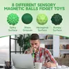 INF Siliconen magnetische sensorische ballen 6-pack — Productafbeelding-voorbeeld 8