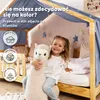 Baldachim do łóżka domku 135x320 cm niebieski bez złotej Podgląd zdjęcia produktu 6