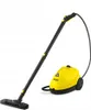 A yellow and black steam cleaner with a black hose and wand, set against a white background. Produktbild-Vorschau
