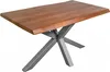 Esstisch Baumkante Akazie massiv 50mm Nussbaum 180 x 90 cm Produktbild-Vorschau 2