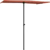 vidaXL Parasol z aluminiowym drążkiem 180x110 cm terakota Podgląd zdjęcia produktu 3