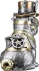 A steampunk-styled decorative figurine of a pug dog, viewed from the side. Anteprima dell’immagine prodotto