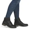Zapatos de cordones negros para mujer de la marca Rieker, Vista previa de la imagen del producto 50