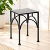 DanDiBo Tabouret pour fleurs Métal Noir Angulaire 28 cm Voir les images du produit 1