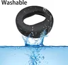 A black ring-shaped object is shown partially submerged in water, with water splashing around it. The text 'Washable' is visible in the top left corner. Náhľad obrázku produktu