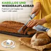 Nutrichef Elektrisches Messer kabellos mit USB-C-Akku, Weiß Produktbild-Vorschau 3