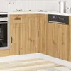 A corner kitchen cabinet unit with a built-in dishwasher. Podgląd zdjęcia produktu
