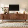 KLAM HOME Lowboard TV-Schrank Walnussholzfarbe 180cm mit Produktbild-Vorschau 1