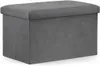 VBChome Sitzpouf 60 x 38 x 38 cm Grau Sitzhocker mit Produktbild-Vorschau 1
