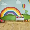 Relaxdays Kindertruhe, Wolken-Design, HxBxT: 45 x 60 x 30 Produktbild-Vorschau 2