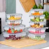 Glazen potten voor levensmiddelen met deksel, set van 9 Productafbeelding-voorbeeld 2
