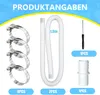 2er Set Poolschlauch 32 mm, 150 cm, flexibel, UV- und Produktbild-Vorschau 2