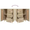 vidaXL Credenza rovere Sonoma 69,5x34x90 cm Materiale a Anteprima dell’immagine prodotto 10