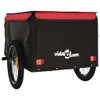 vidaXL Fahrradanhänger Schwarz und Rot 45 kg Eisen Produktbild-Vorschau 7