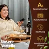 Couchbar für Wein Eiche mit 4 Glasschalen - Getränkehalter Produktbild-Vorschau 4