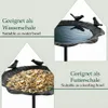 Vogeltränke Stehend Metall 90 cm – Vogelbad & Futterstelle Produktbild-Vorschau 3