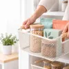Relaxdays Drahtkorb mit Holzgriffen, eckig, Produktbild-Vorschau 9