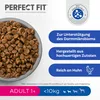 A bowl of dog food with marketing text and graphics. Produktbild-Vorschau