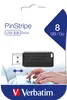 Disk USB Verbatim PinStripe 8 GB - čierny, 8 GB, USB 2.0, Náhľad obrázku produktu 5