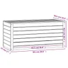 vidaXL Gartenbox 101x50,5x46,5 cm Massivholz Kiefer Produktbild-Vorschau 8