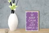 Holzschild Spruch 12x18cm Keep Calm and just smile:) Produktbild-Vorschau 5