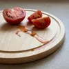 DŘEVĚNÁ BUKOVÁ DESKA, KRUHOVÁ, 30 cm, s drážkou na krájení Náhled obrázku produktu 7