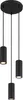 Globo Lighting Hängeleuchte Metall schwarz matt, 3x GU10 Produktbild-Vorschau 1