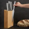 Elevate Coltelli in acciaio con supporto in bambù 5 pezzi Anteprima dell’immagine prodotto 4