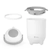 A flat lay of disassembled parts of a diaper pail. Produktbild-Vorschau