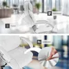 Collage showing a white office chair with close-ups highlighting its features. Náhled obrázku produktu