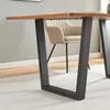 Sada 2 rámov stola "Lalling" pre jedálenský stôl oceľový 72 Náhľad obrázku produktu 4