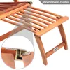 CASARIA® Sonnenliege Holz inkl. Auflage Anthrazit Produktbild-Vorschau 4