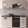 ULWEHOME | Küchenzeile 180 cm Beige, Küchenmöbel-Set Produktbild-Vorschau 4