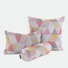 SCHÖNER LEBEN. Kissenhülle Brio Dreiecke Coral rosa pink Produktbild-Vorschau 2