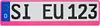2 x EU Kennzeichenhalter pink Nummernschildhalter Produktbild-Vorschau 2