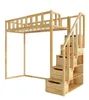 Hochbett mit Treppe, Höhe 150 cm – FILIP 200x90 cm Produktbild-Vorschau 4