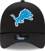 New Era 9Forty A-Frame Cap - NFL Detroit Lions schwarz Náhled obrázku produktu 3