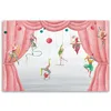 Leinwandbild Zirkusakrobaten 120x80 Feeby Rot bild für die Produktbild-Vorschau 3